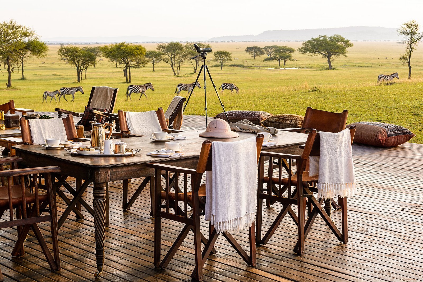 Luxury tented safari camp in the Serengeti